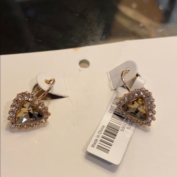 Banana Republic Heart Topaz Earrings - Picture 14 of 16